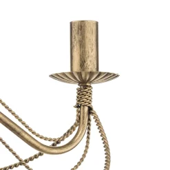 Lysekrone Tori 3, 3 lyskilder, guld
