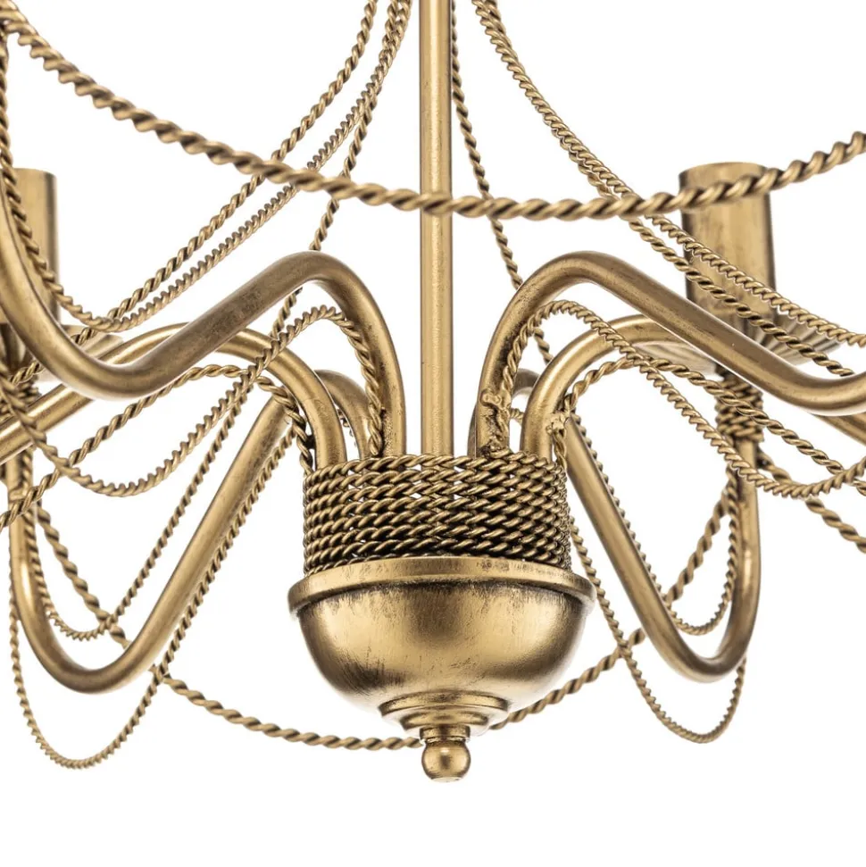Lysekrone Tori 6, 6 lyskilder, guld