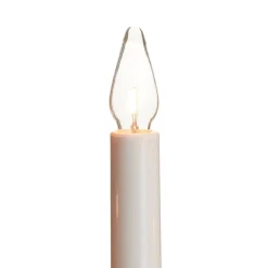 Lysestage Arrow, flad, 7-flamme, hvid