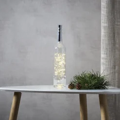 Lyskæde til flasker Dew Drops 200 cm batteri