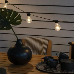 Lyskæder ølhave 10x pære klar amber