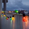 Lyskæder til ølhaven 20 LED-dråber farvet