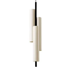LZF Black Note Triplet pendellampe, sort/elfenben