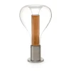 LZF Eris LED-bordlampe glas aluminium/kirsebær