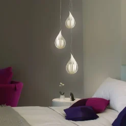 LZF Raindrop medium hængelampe, elfenben