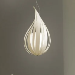 LZF Raindrop mini pendellampe, elfenben