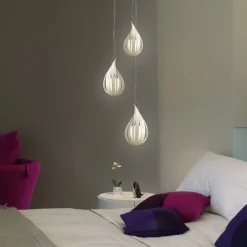 LZF Raindrop mini pendellampe, elfenben