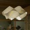 LZF Swirl pendellampe sort kabel Ø 54cm elfenben