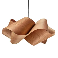 LZF Swirl vedhæng, kabel sort Ø 54cm kirsebærtræ