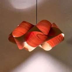 LZF Swirl vedhæng, kabel sort Ø 54cm kirsebærtræ