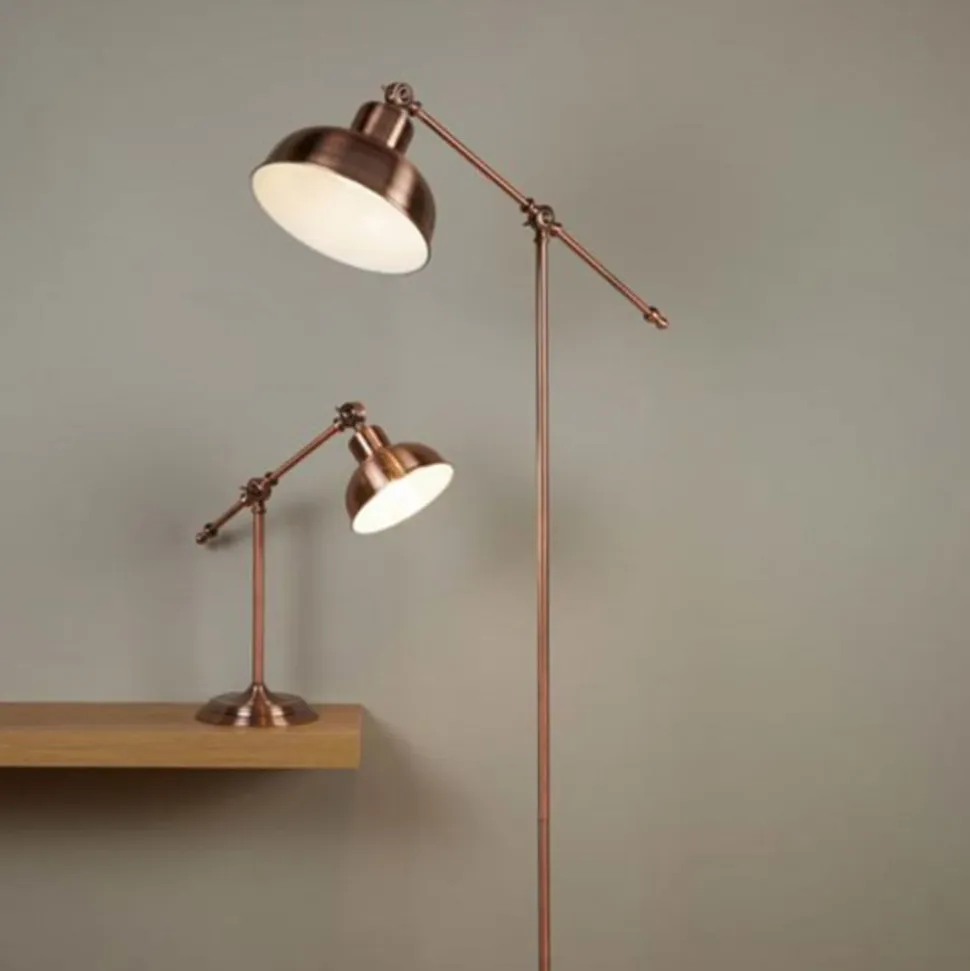Macbeth gulvlampe, metal, kobber