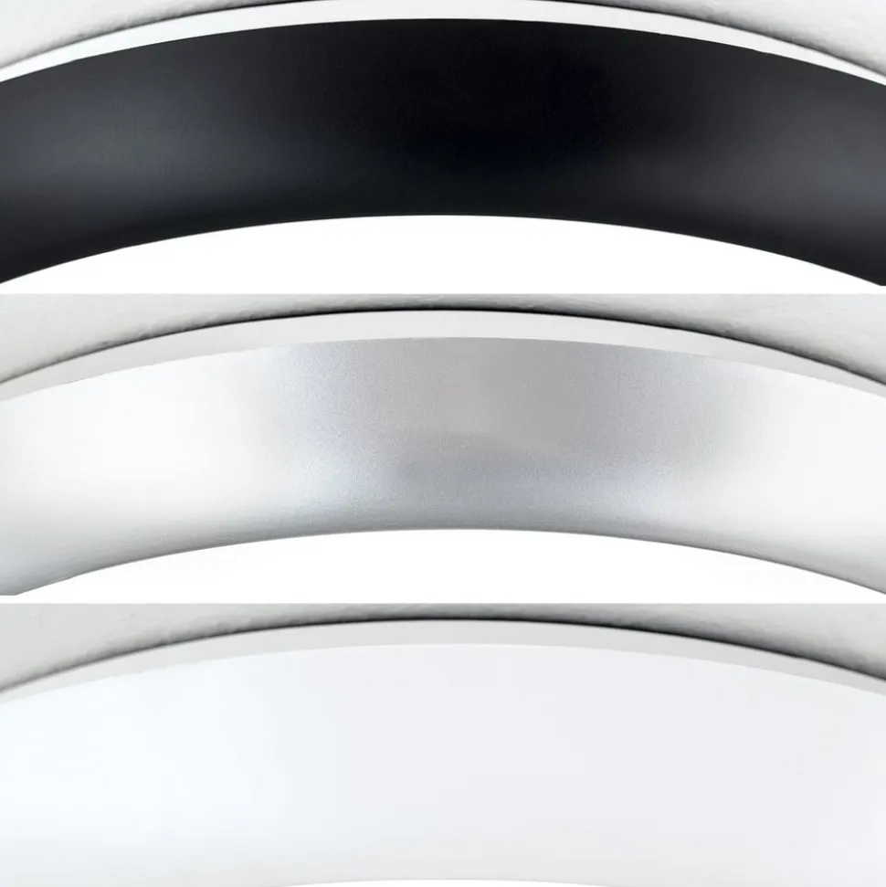Maggy LED-loftlampe, Ø 25 cm, hvid, CCT, IP65, dekorative ringe