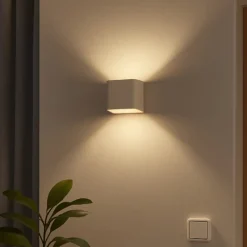 Magnetics LED-væglampe, hvid, USB, bevægelsessensor