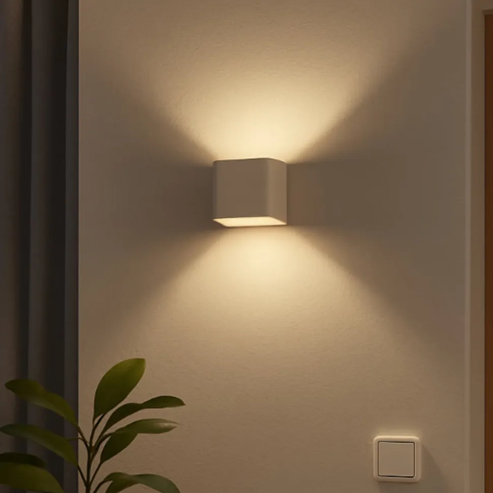 Magnetics LED-væglampe, hvid, USB, bevægelsessensor