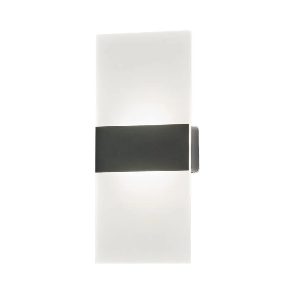 Magnetics LED-væglampe, sort, 22,5 cm høj