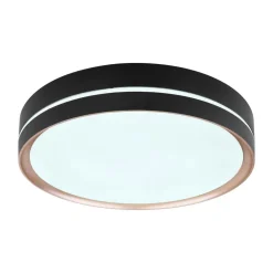 Manni LED-loftlampe, Ø 39 cm, sort/bronzefarvet, CCT