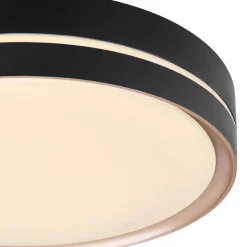 Manni LED-loftlampe, Ø 39 cm, sort/bronzefarvet, CCT