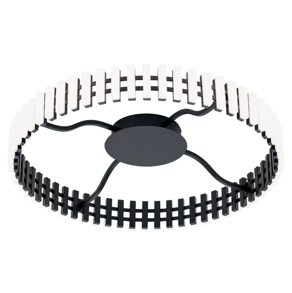 Mansion LED-loftslampe, sort og hvid Ø 63 cm