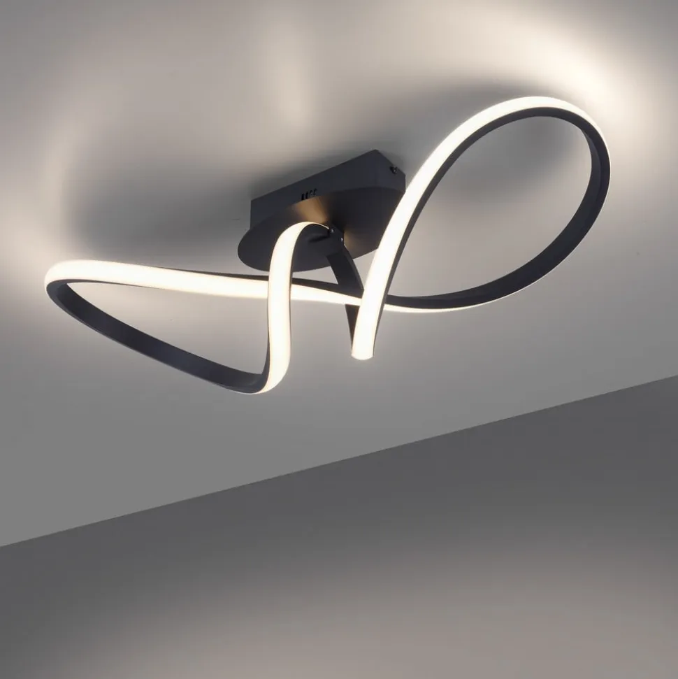 Maria LED-loftlampe, kan dæmpes, sort