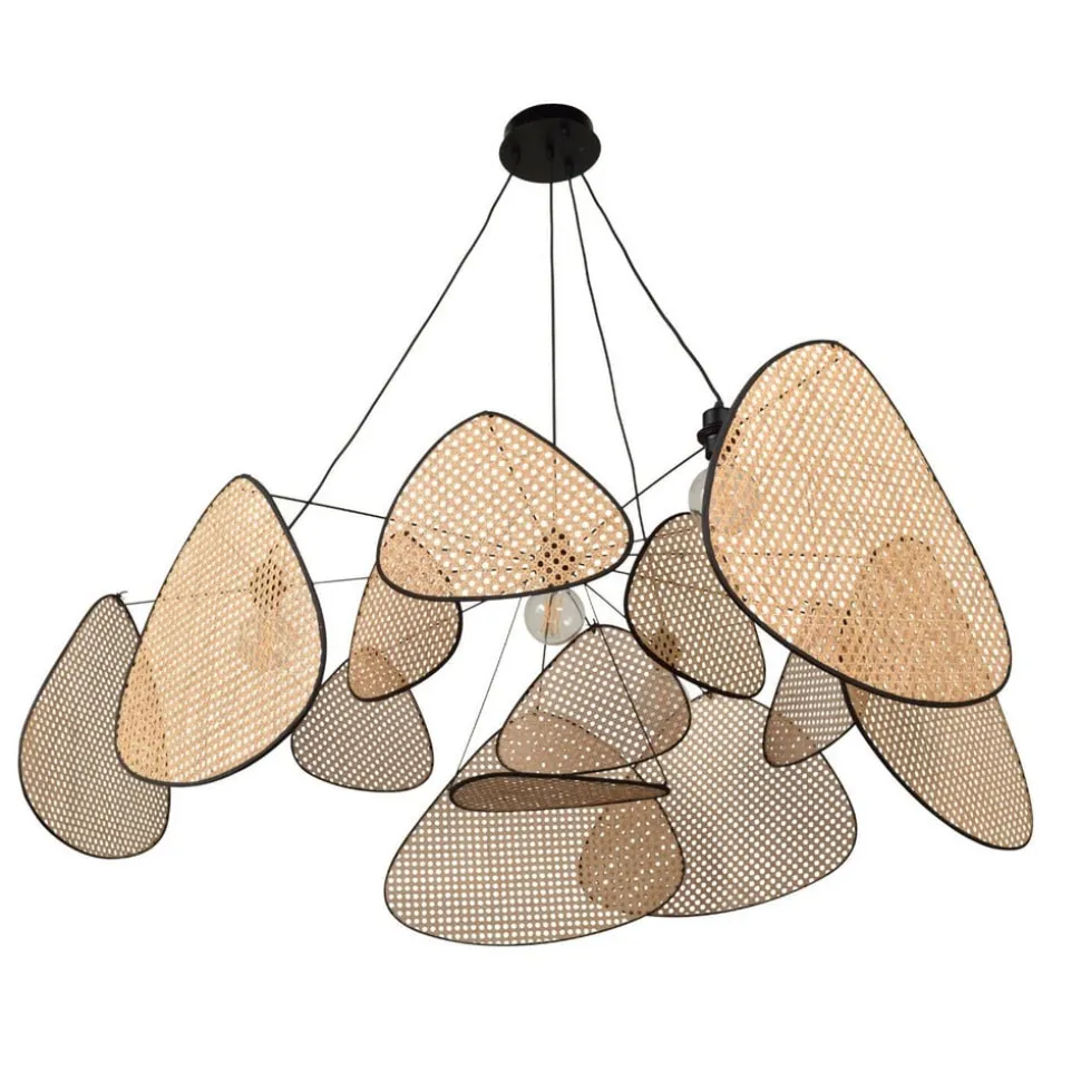 MARKET SET hængelampe Screen XXL, 90 cm, natur, rattan