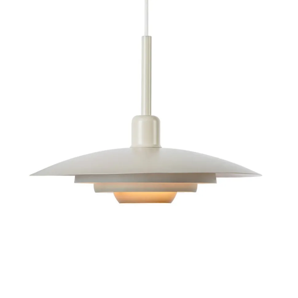 Markslöjd Hængelampe Piny, beige, Ø 35 cm, metal, E27