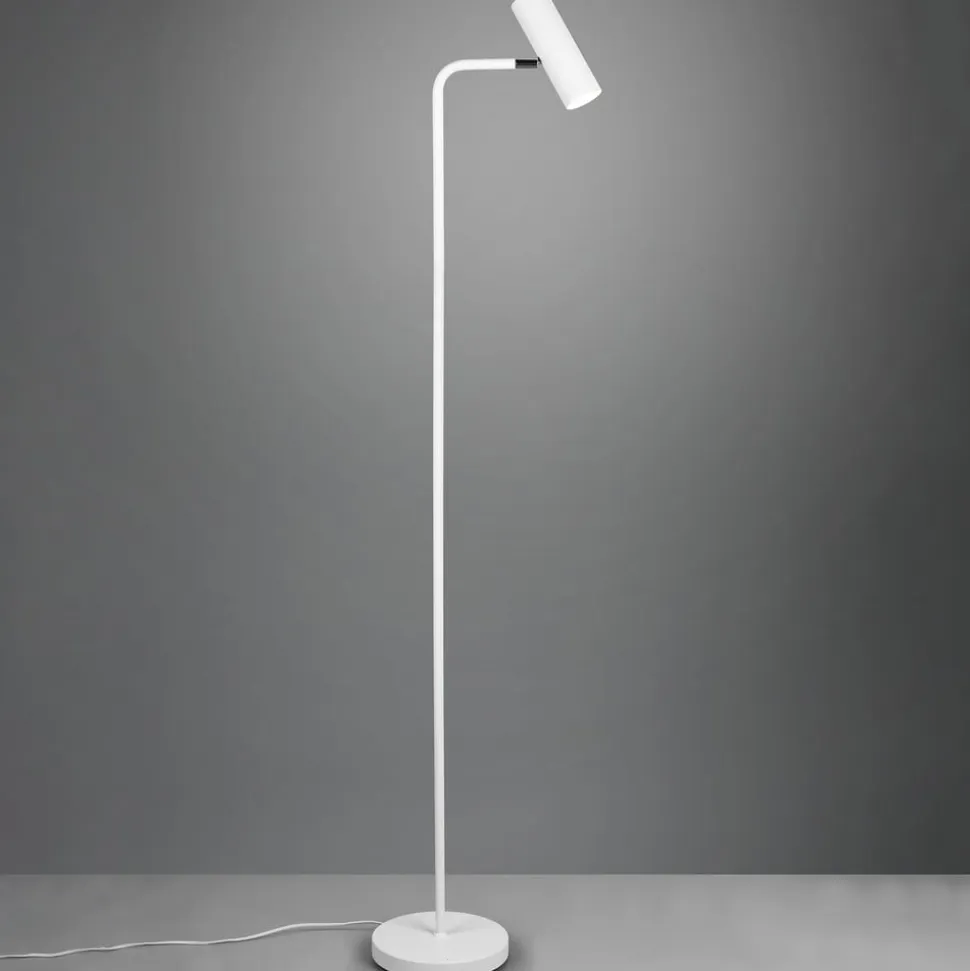 Marley gulvlampe, hvid, højde 151 cm, metal