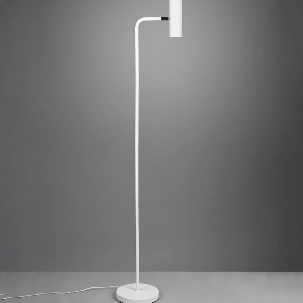 Marley gulvlampe, hvid, højde 151 cm, metal