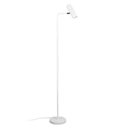 Marley gulvlampe, hvid, højde 151 cm, metal