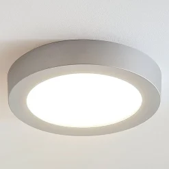 Marlo LED-loftlampe sølv 3000K rund 25,2cm