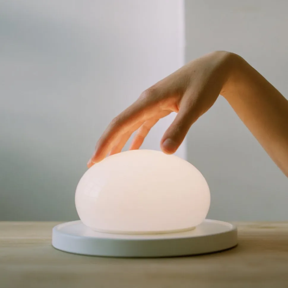 MARSET Bolita LED-bordlampe, kan dæmpes, hvid