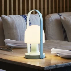 MARSET FollowMe LED-bordlampe, batteri, blå