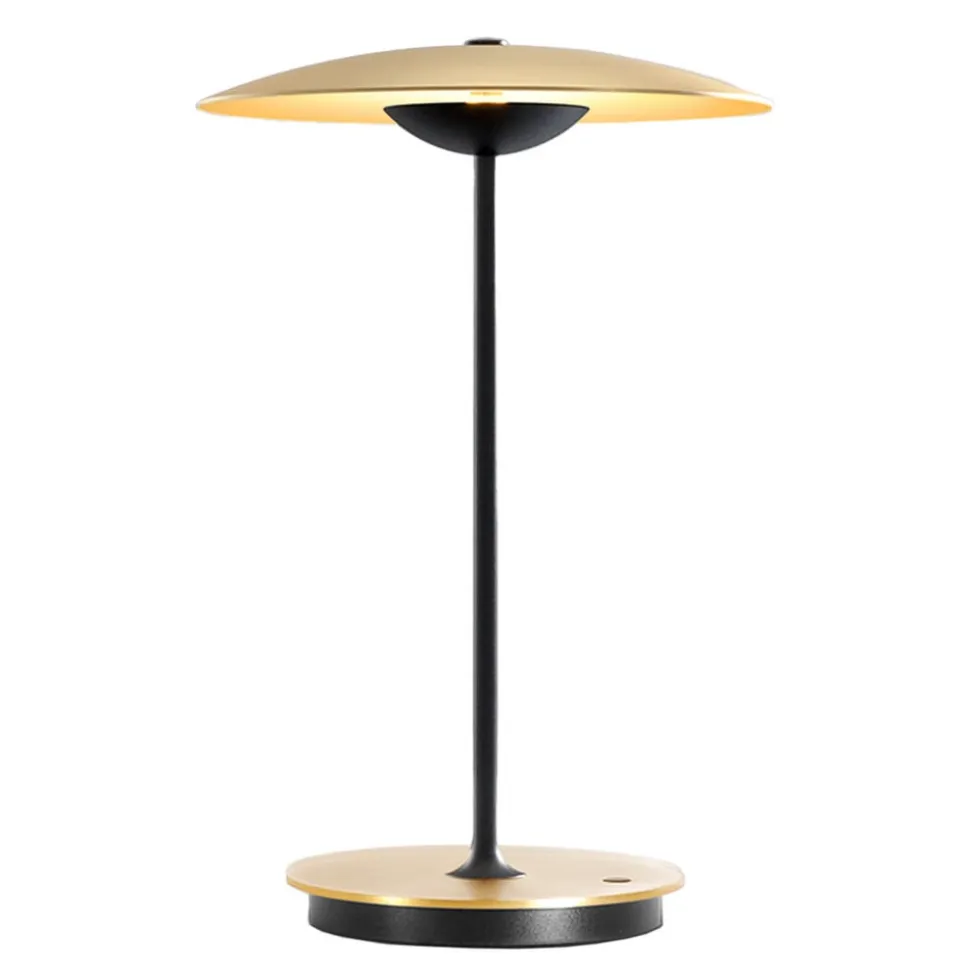 MARSET LED-bordlampe Ginger, aluminium, messing, dæmpbar.