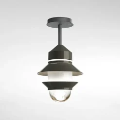 MARSET Santorini udendørs loftslampe, IP65, grå