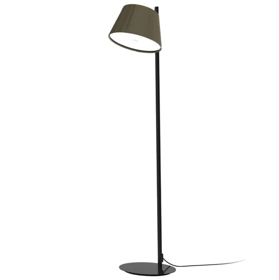 MARSET Tam Tam P gulvlampe, gråbrun, 1 lyskilde