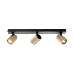 Marty vægspot, sand/guld/sort, 3 lyskilde