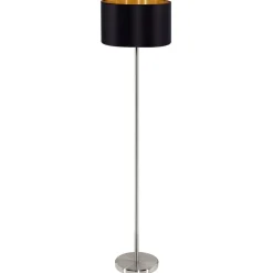Maserlo ædel stof-gulvlampe