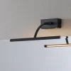 Matisse LED-væglampe, bredde 34 cm, sort