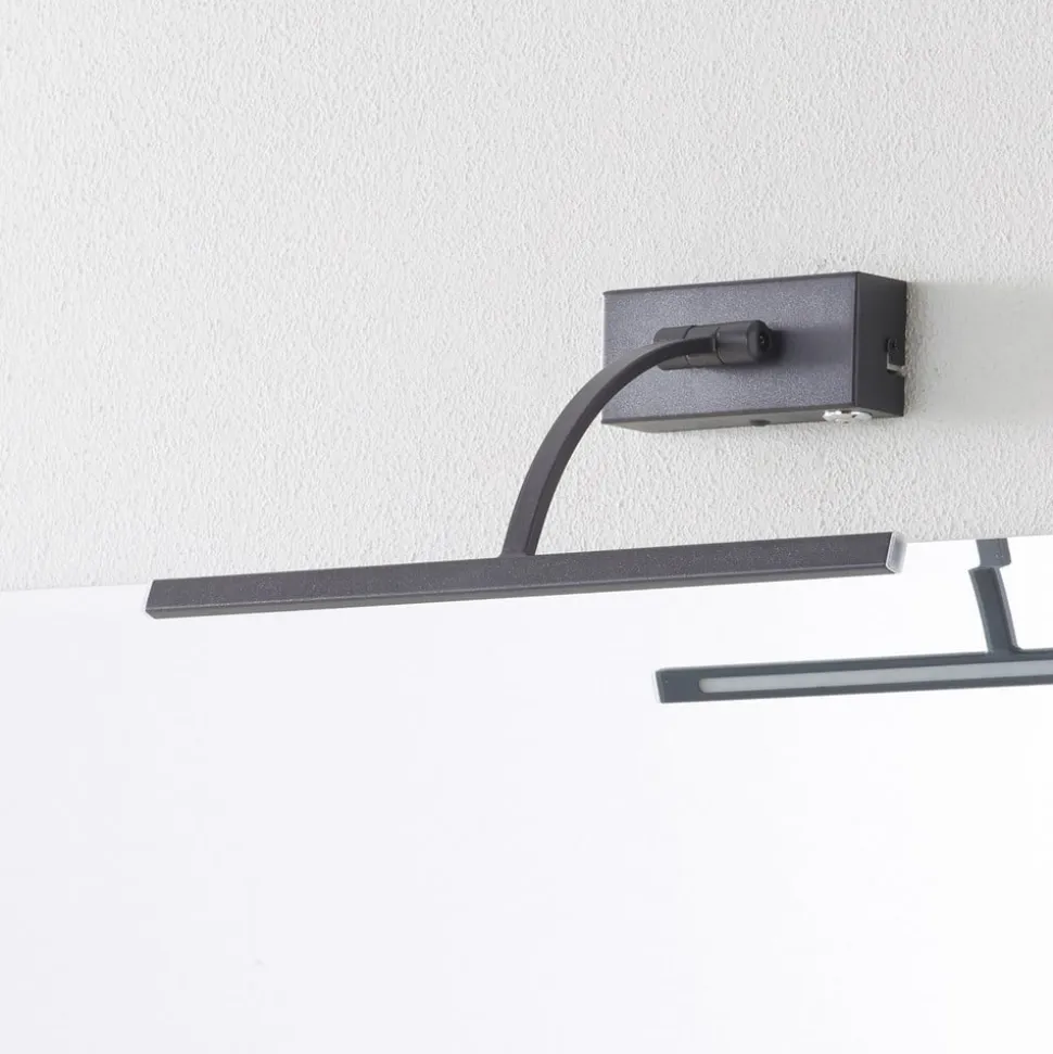 Matisse LED-væglampe, bredde 34 cm, sort