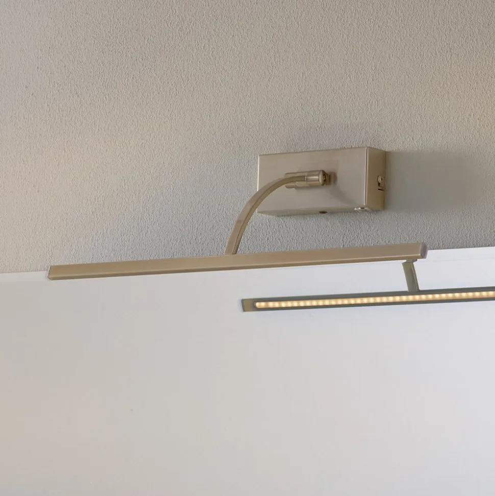 Matisse LED-væglampe, bredde 45 cm, sølv