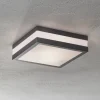 Matteo udendørs loftlampe, 2 x E27, IP44, antracit