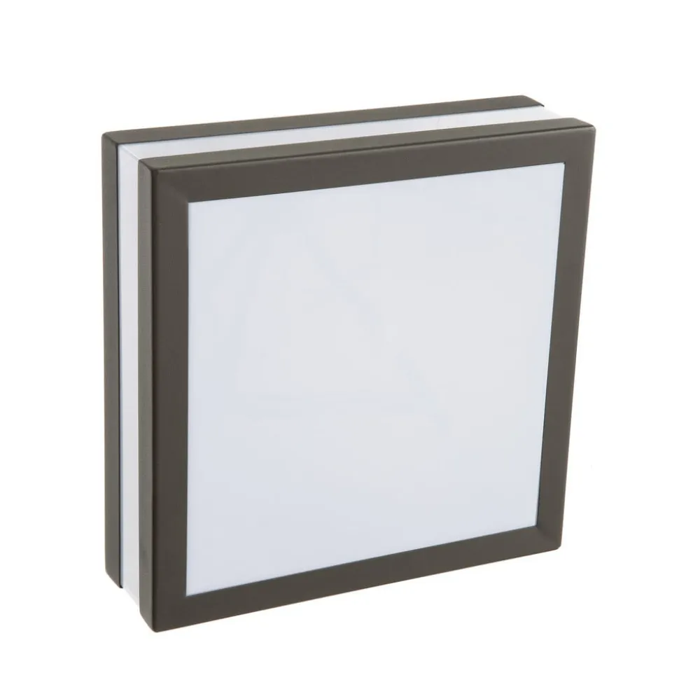 Matteo udendørs loftlampe, 2 x E27, IP44, antracit