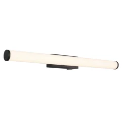Mattimo LED-væglampe, bredde 60 cm, sort, afbryder