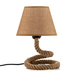 Mauli bordlampe lavet af reb og stof