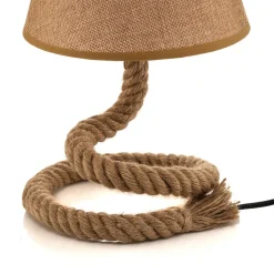 Mauli bordlampe lavet af reb og stof