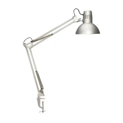 MAULstudy klemmelampe, sølvfarvet, højde 44 cm, metal