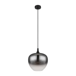 Maxy hængelampe, Ø 29 cm, røgfarvet grå, glas