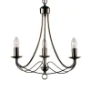 MAYPOLE stilfuld lysekrone med 3 lyskilder