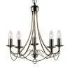 MAYPOLE stilfuld lysekrone med 5 lyskilder