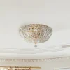 Maytoni Basfor loftlampe, guldfarvet, Ø 30 cm, 3 x E14