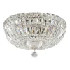 Maytoni Basfor loftlampe, nikkelfarvet, Ø 30 cm, 3 x E14